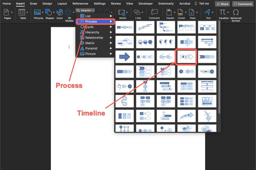 How to Quickly Make a Timeline in Microsoft Word Envato Tuts+